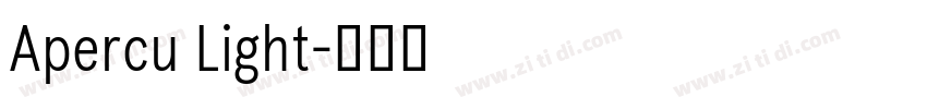 Apercu Light字体转换